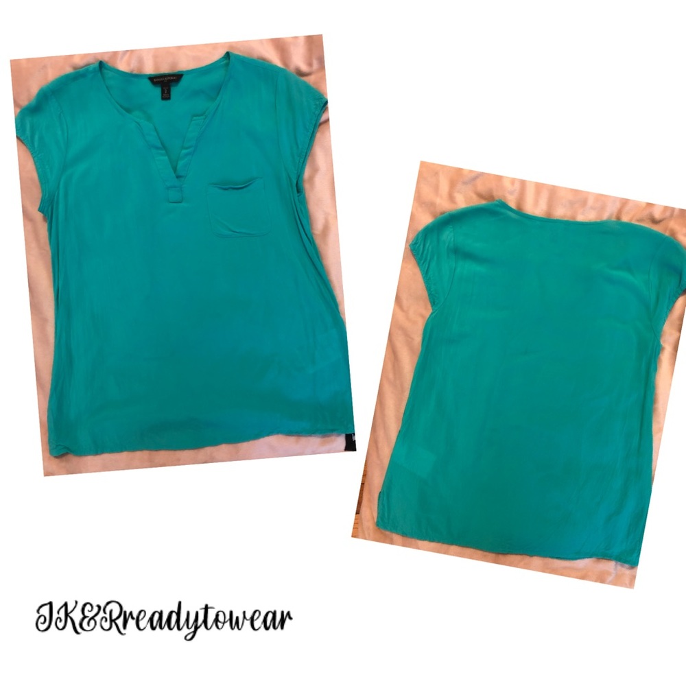 Banana Republic, Aqua Green Blouse size S